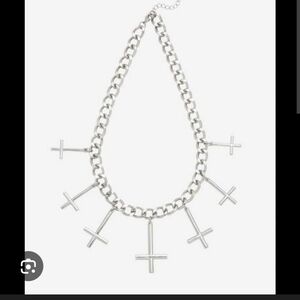 Hot Topic Multi Cross Necklace
